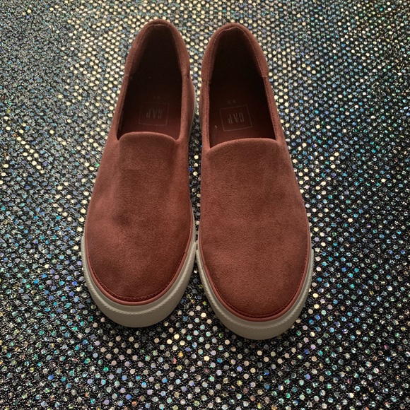 blush pink slip on shoes